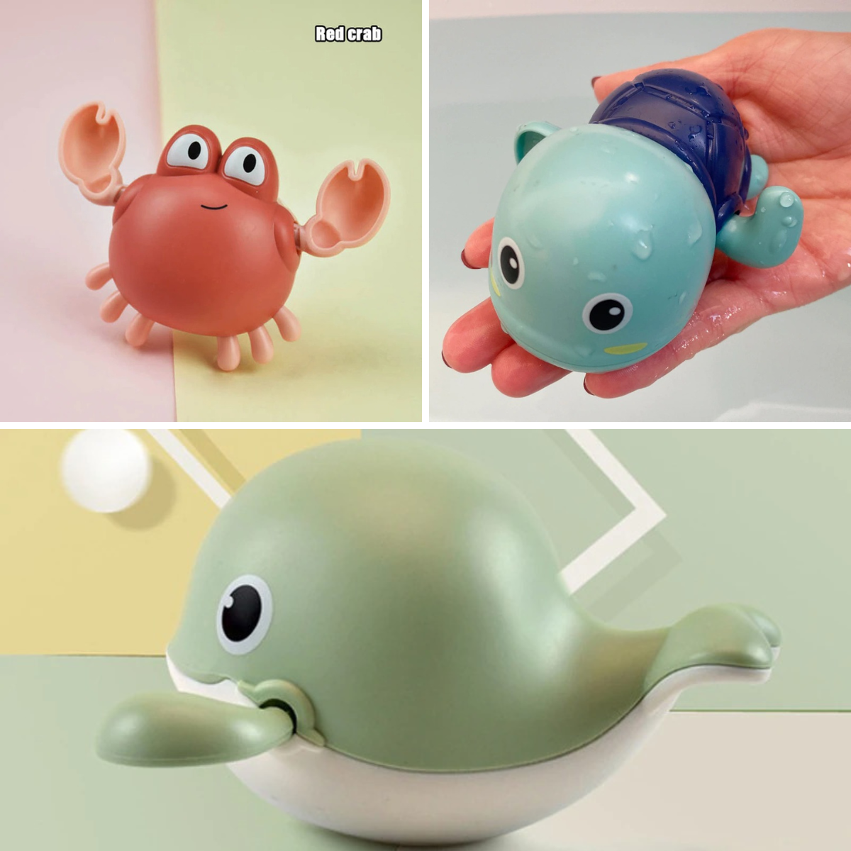 Bath Buddies - Endless fun in the bath! - Swimming sea creatures