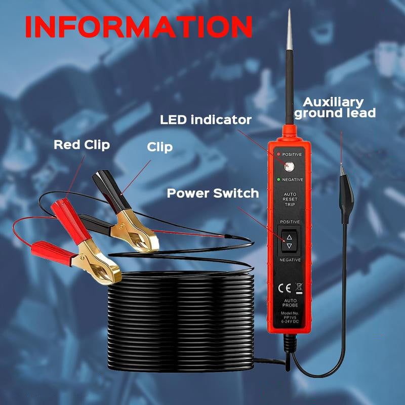 6-24V DC Car Electrical System Circuit Tester